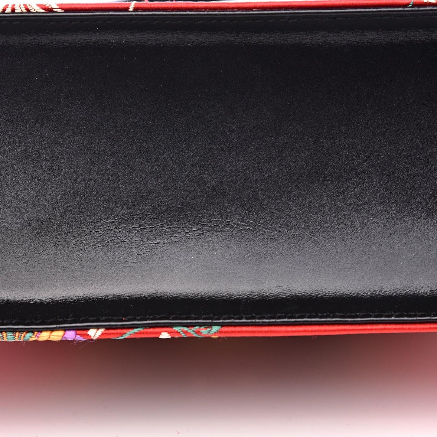 Jacquard Floral Mini Sylvie Top Handle Bag Red Multicolor Black