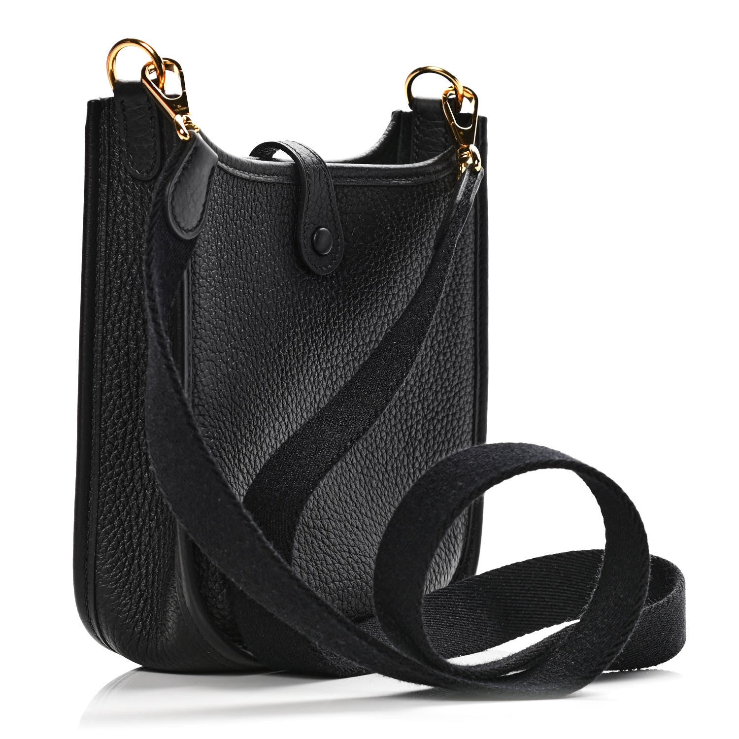 Hermes Taurillon Clemence Evelyne TPM Black 3 of 10