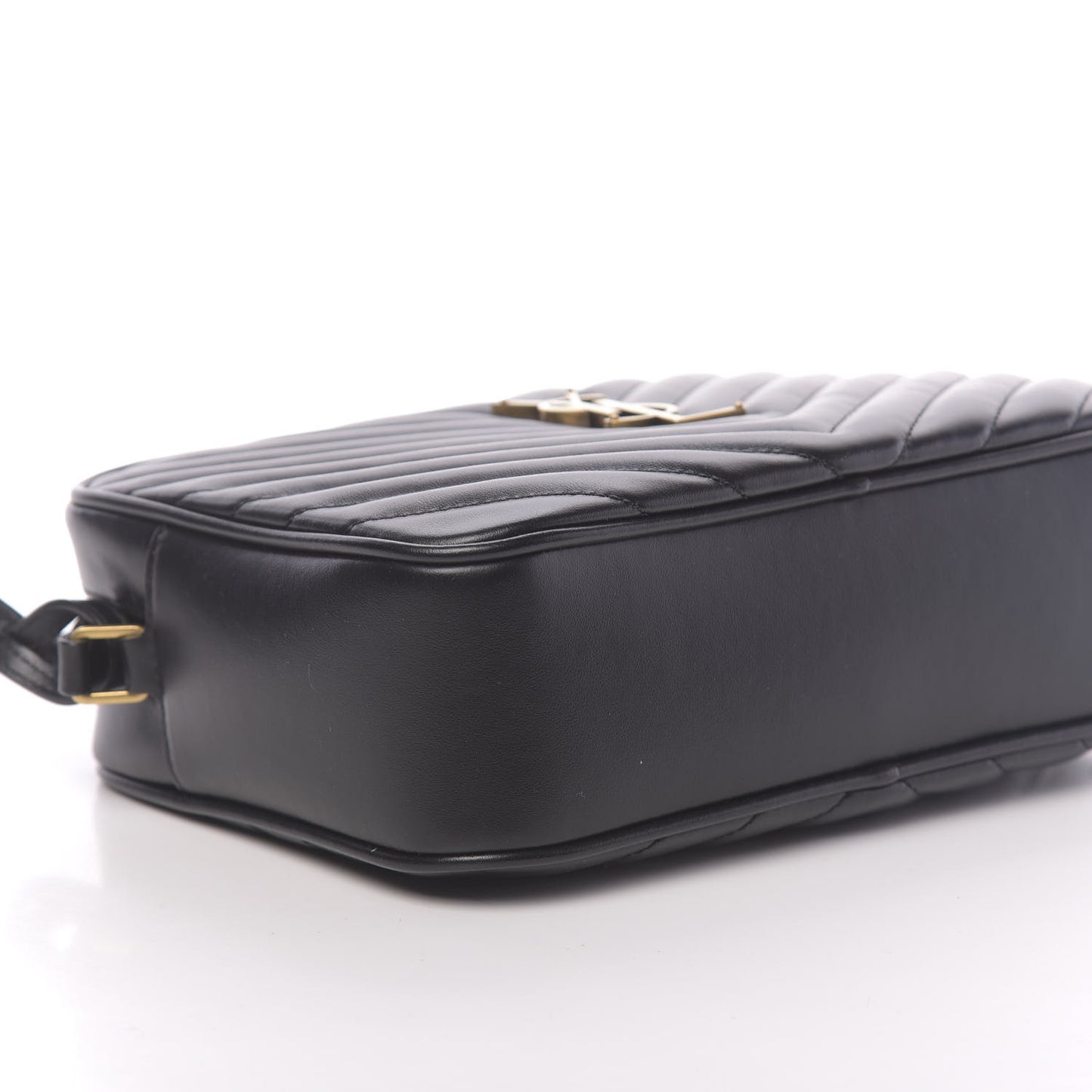 Calfskin Matelasse Monogram Lou Camera Bag Black