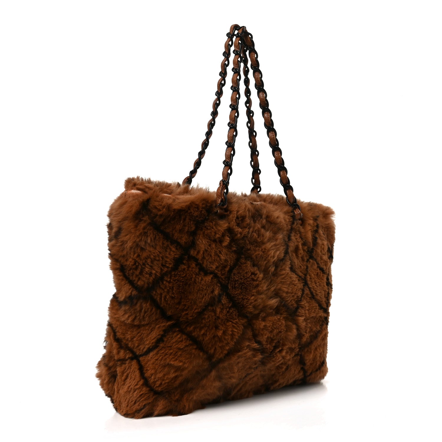 CHANEL ブラウン キルティング バッグ Chanel Lapin Fur Quilt Pattern Tote Brown 1873106 – FASHIONPHILE