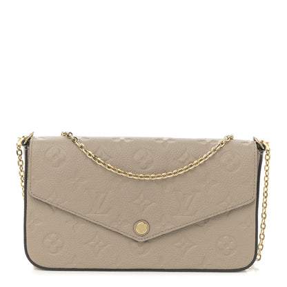 Louis Vuitton Empreinte Pochette Felicie Chain Wallet Tourterelle 1 of 11