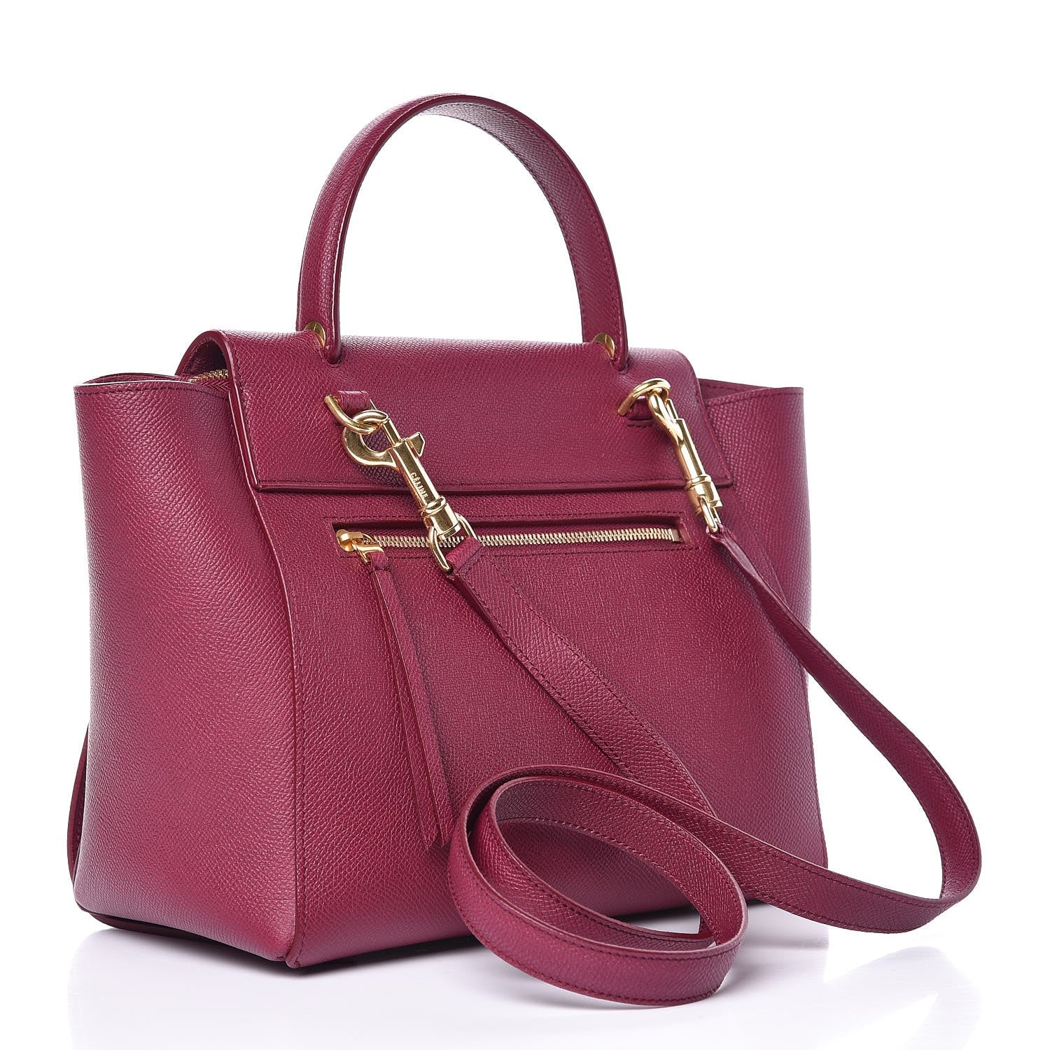 Celine Baby Grained Calfskin Micro Belt Bag Plum 4 of 14