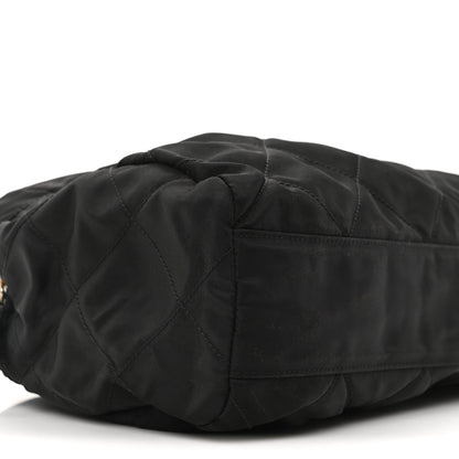 Prada Nylon Tessuto Quilted Shoulder Bag Black 8 of 9