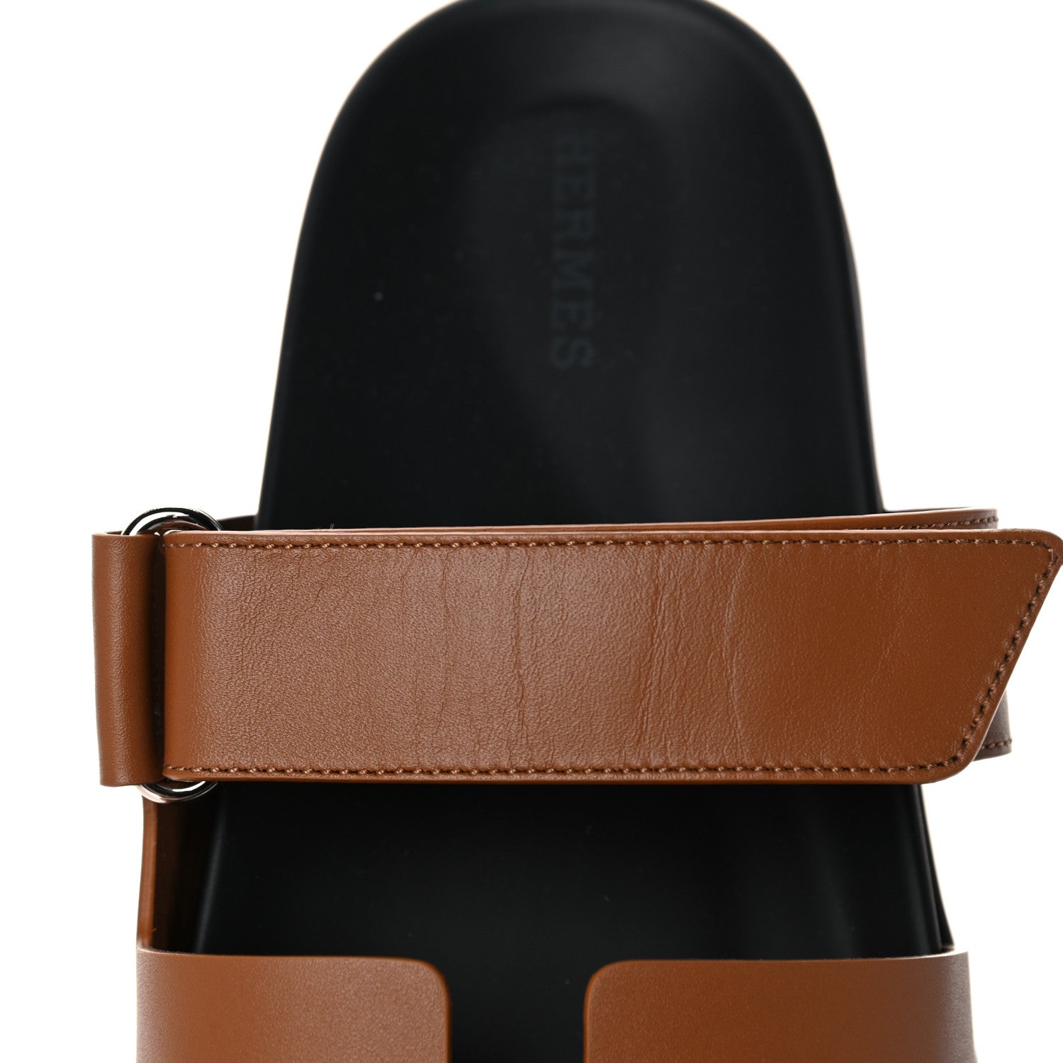 Hermes Calfskin Womens Chypre Sandals 39 Naturel 9 of 10
