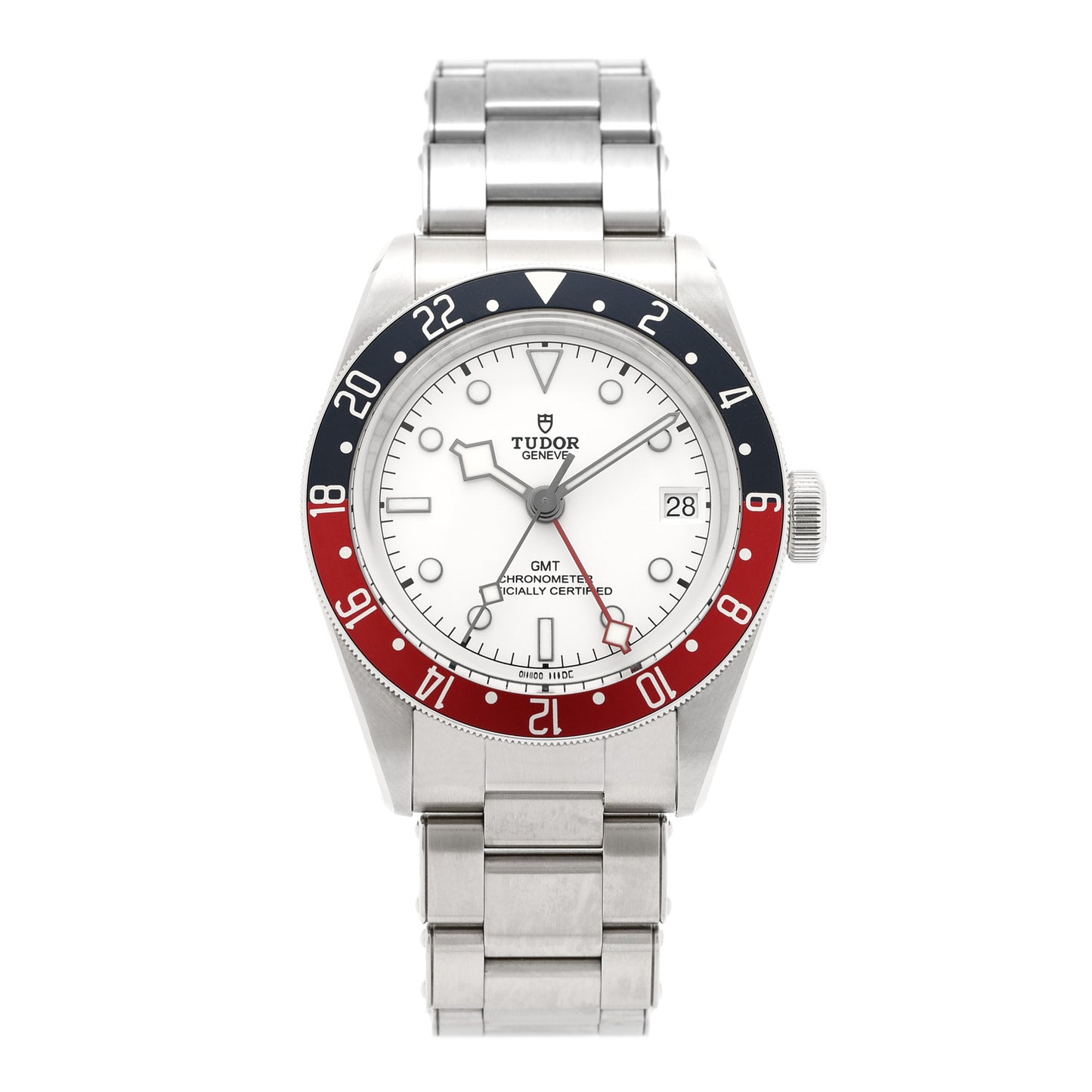 Stainless Steel 41mm Black Bay GMT Automatic Watch White 79830RB