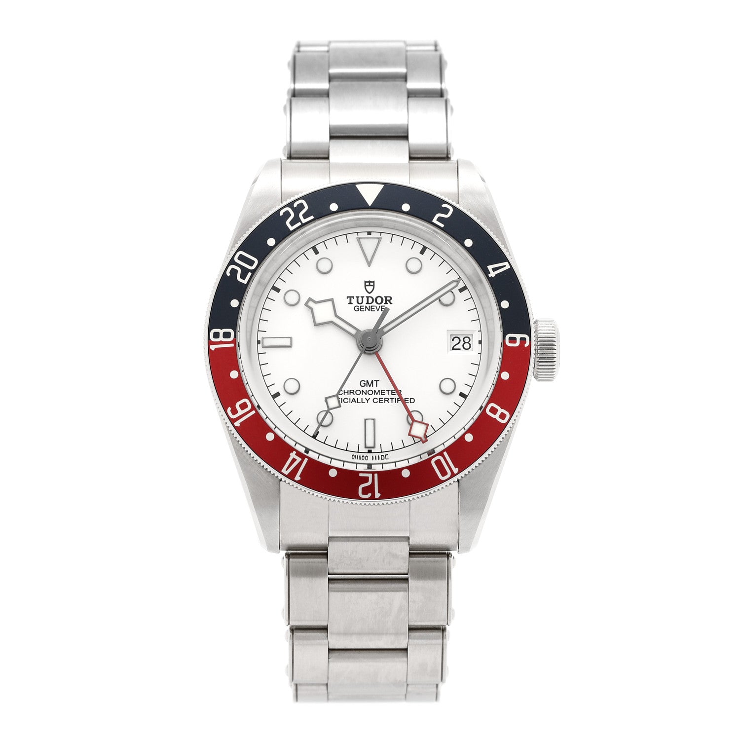 TUDOR Stainless Steel 41mm Black Bay GMT Automatic Watch White 79830RB 1 of 5