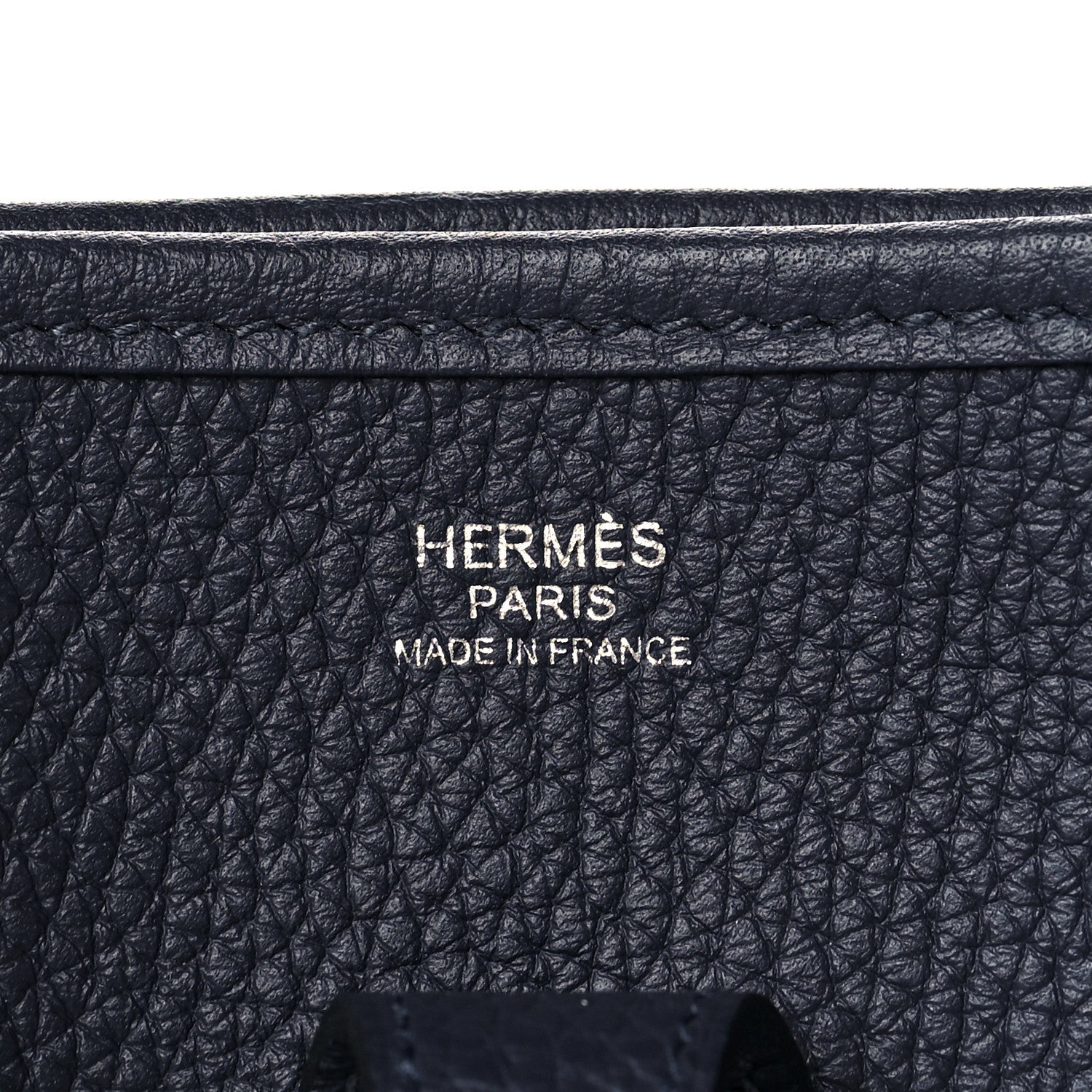 Hermes Taurillon Clemence Evelyne III PM Bleu Nuit 6 of 9