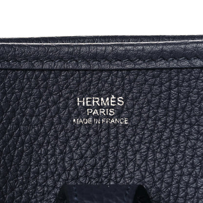 Hermes Taurillon Clemence Evelyne III PM Bleu Nuit 6 of 9