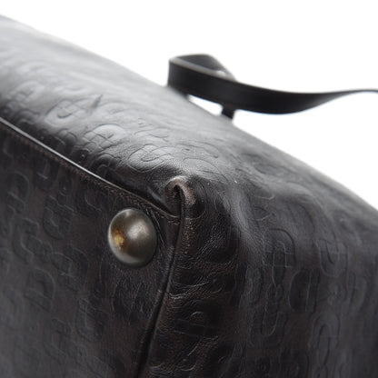 Gucci Calfskin Horsebit Embossed Medium Babouska Shopping Tote Dark Brown 14 of 14