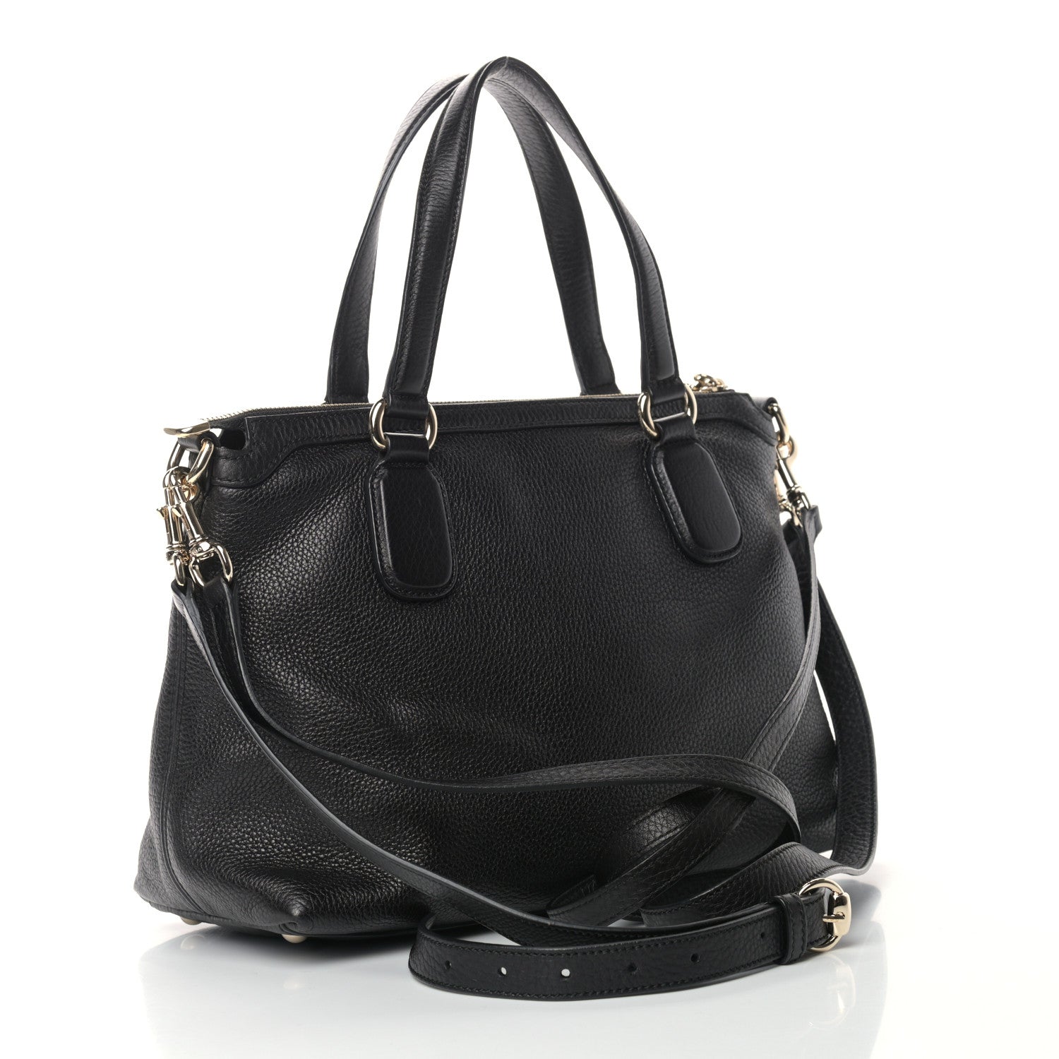 Gucci Cellarius Calfskin Small Soho Top Handle Satchel Black 3 of 11