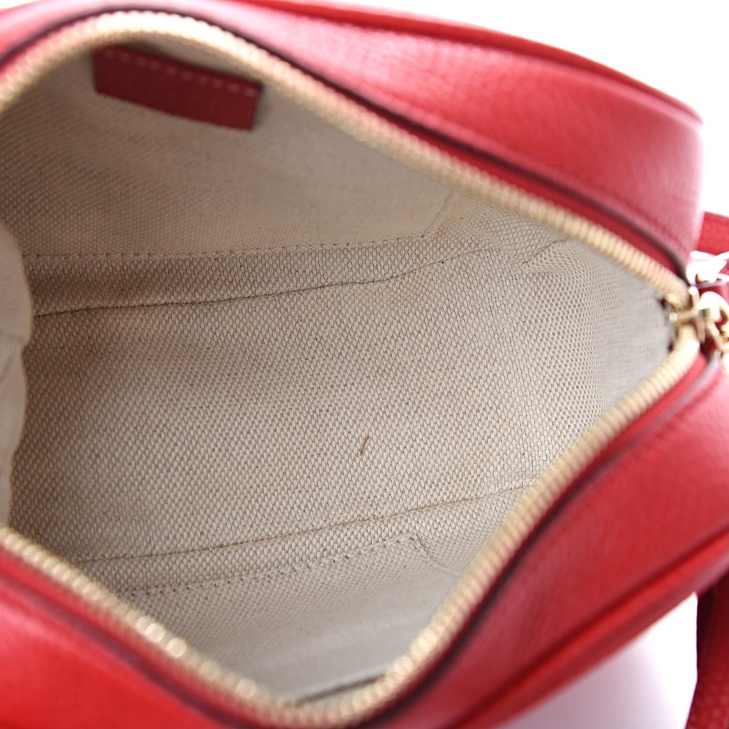 Pebbled Calfskin Small Soho Disco Bag Tabasco Red