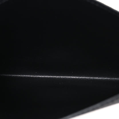 Louis Vuitton Calfskin Felicie Chain Wallet Card Holder Insert Black 5 of 6