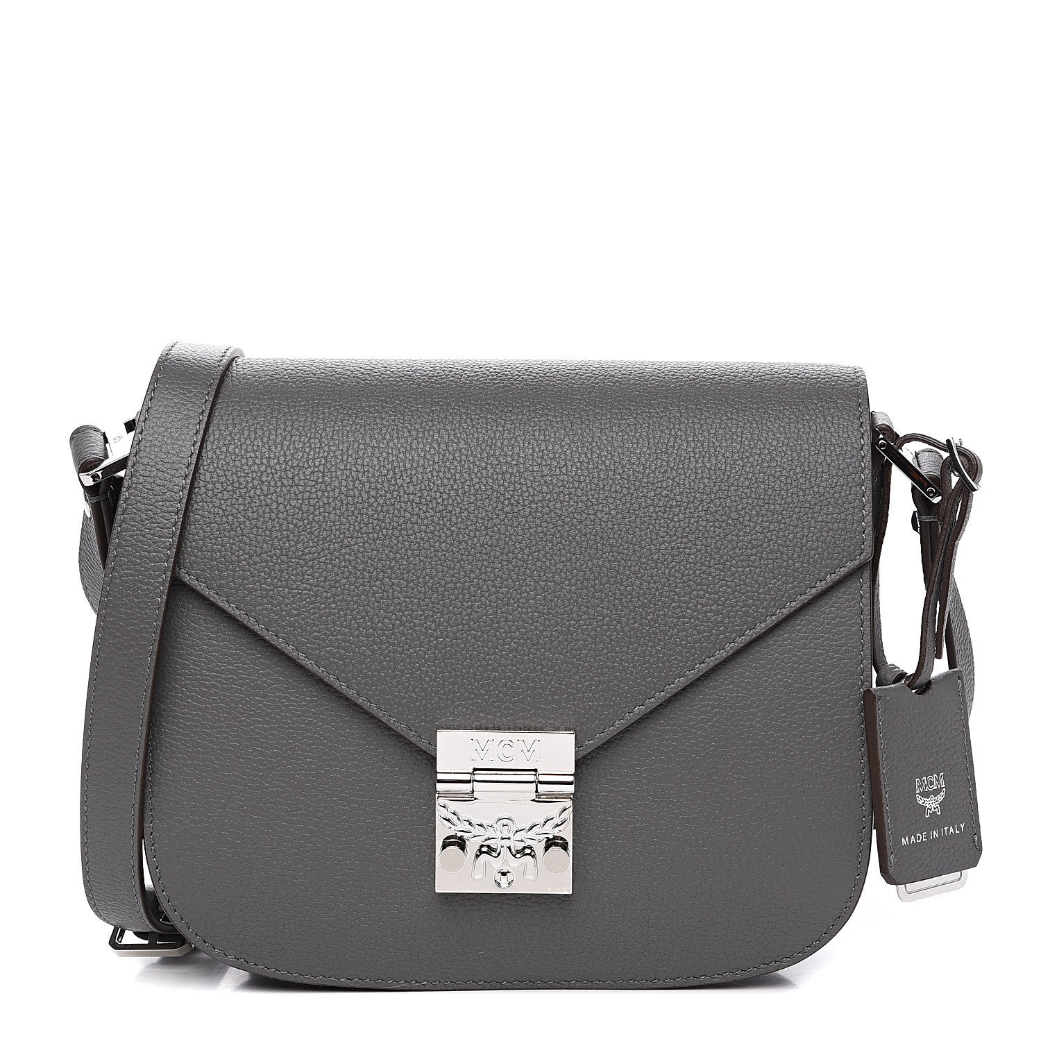 MCM Park Avenue Calfskin Small Patricia Crossbody Bag Charcoal 1 of 8