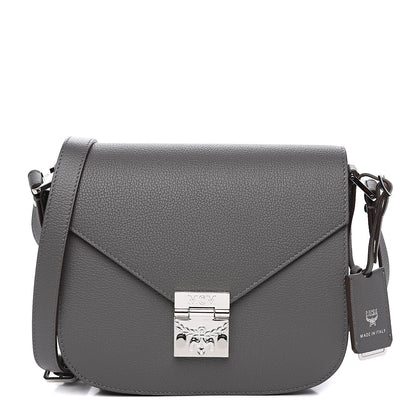 MCM Park Avenue Calfskin Small Patricia Crossbody Bag Charcoal 1 of 8