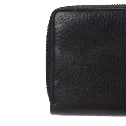 Gucci Pebbled Calfskin Soho Zip Around Wallet Black 8 of 10