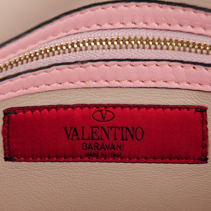 Valentino Garavani Nappa Rockstud Wristlet Clutch Geranio 6 of 7