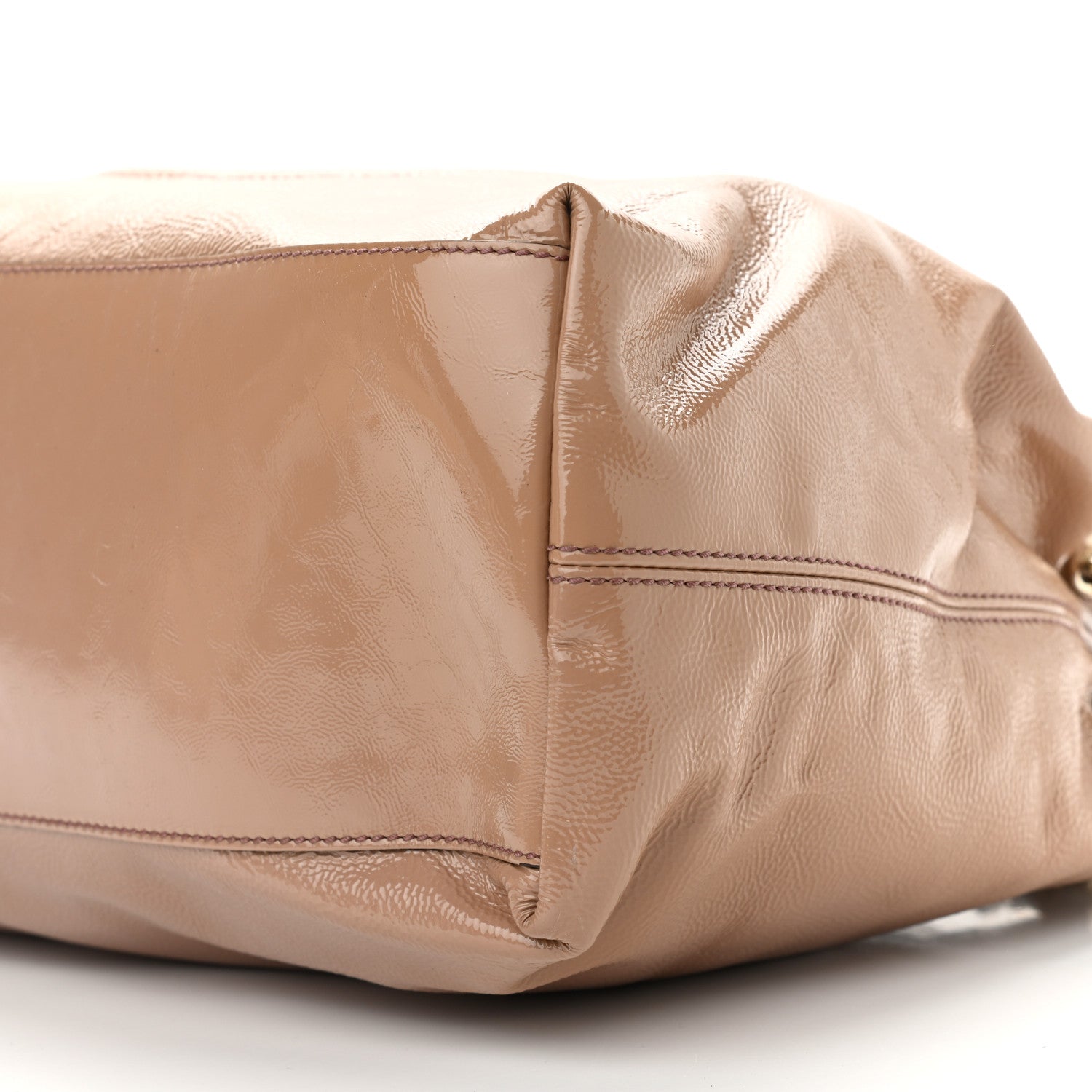 Gucci Patent Medium Soho Chain Shoulder Bag Dark Cipria 12 of 13