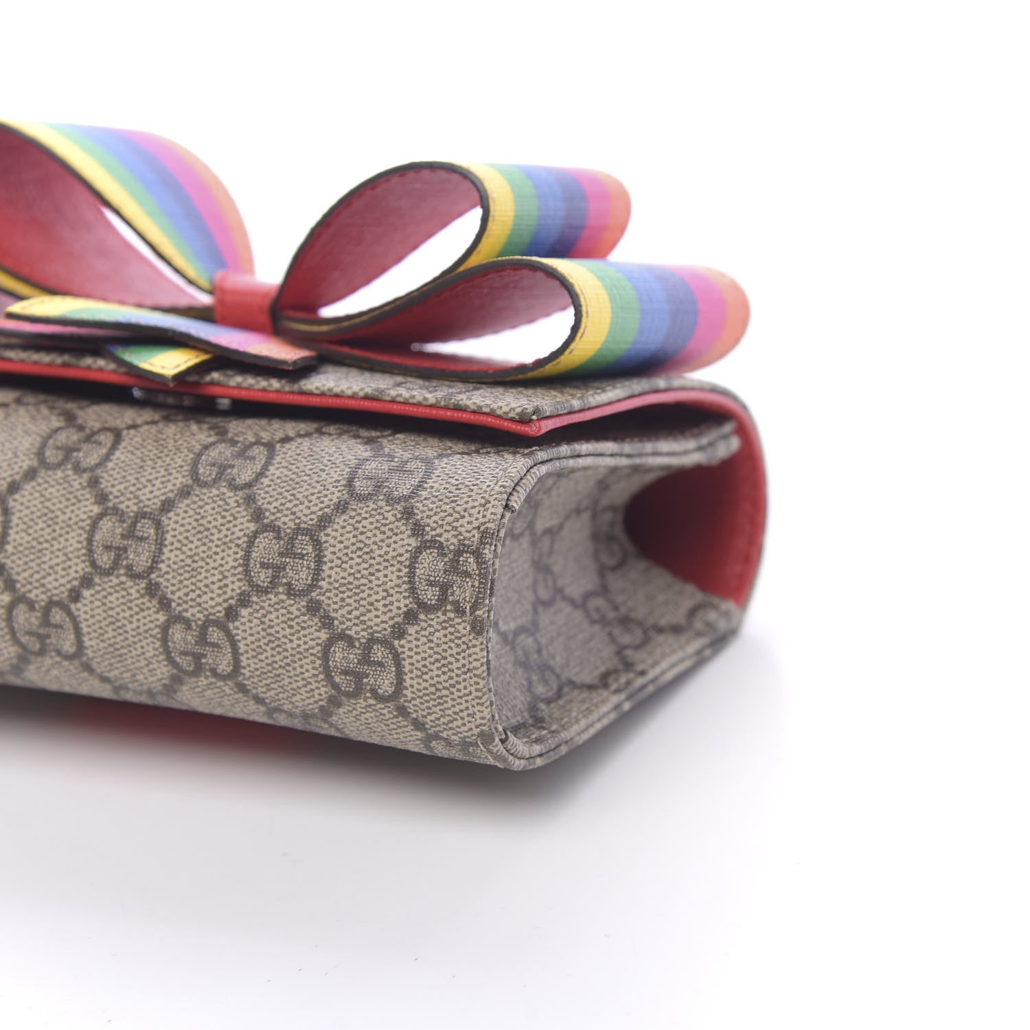 Gucci GG Supreme Monogram Childrens Rainbow Butterfly Belt Bag 9 of 10