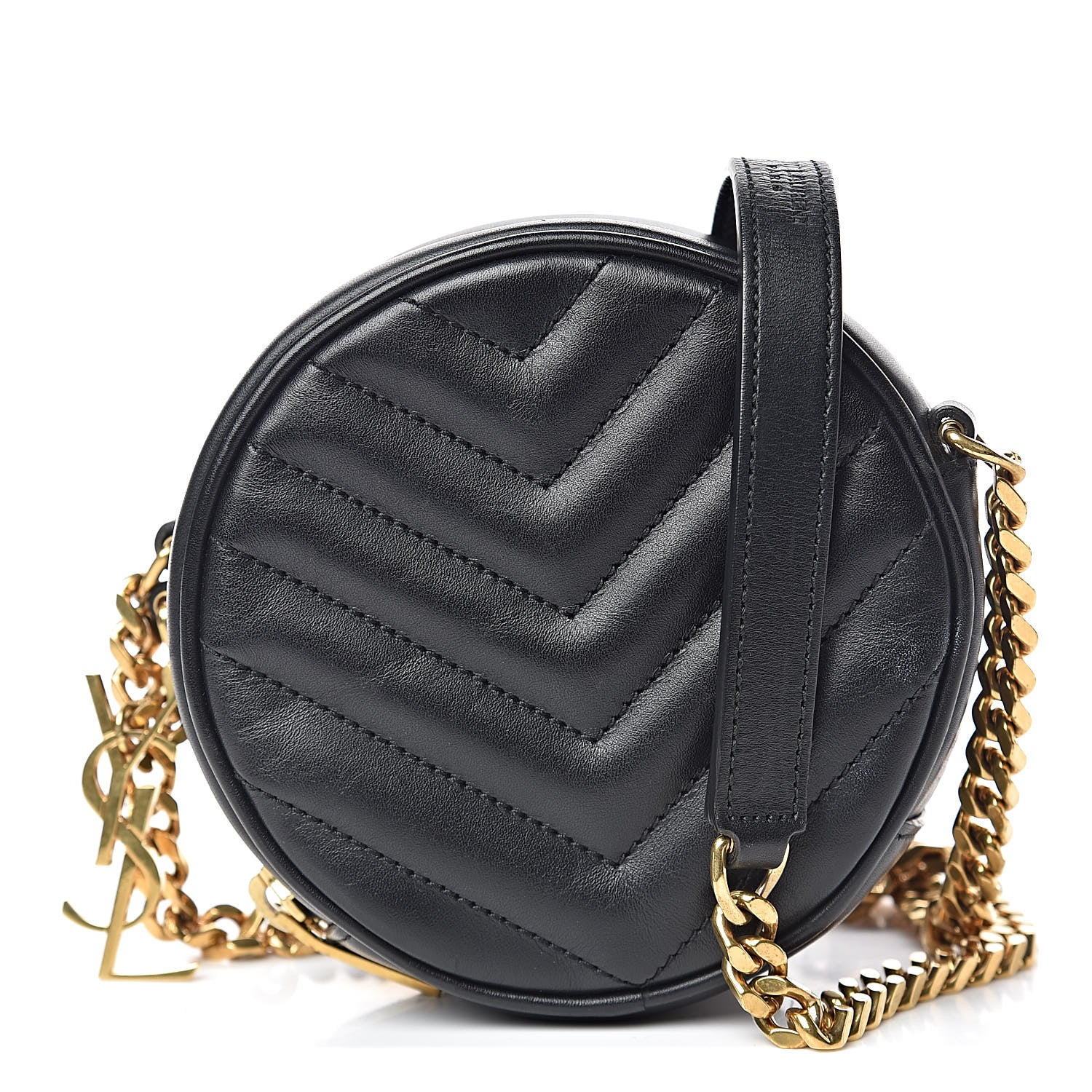 Saint Laurent Calfskin Matelasse Small Monogram Bubble Crossbody Black 1 of 11