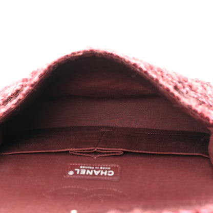 Chanel Tweed Quilted Medium Double Flap Red 4 of 14