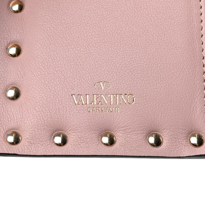 Valentino Garavani Nappa Rockstud Coin Purse Card Holder Water Rose 6 of 8