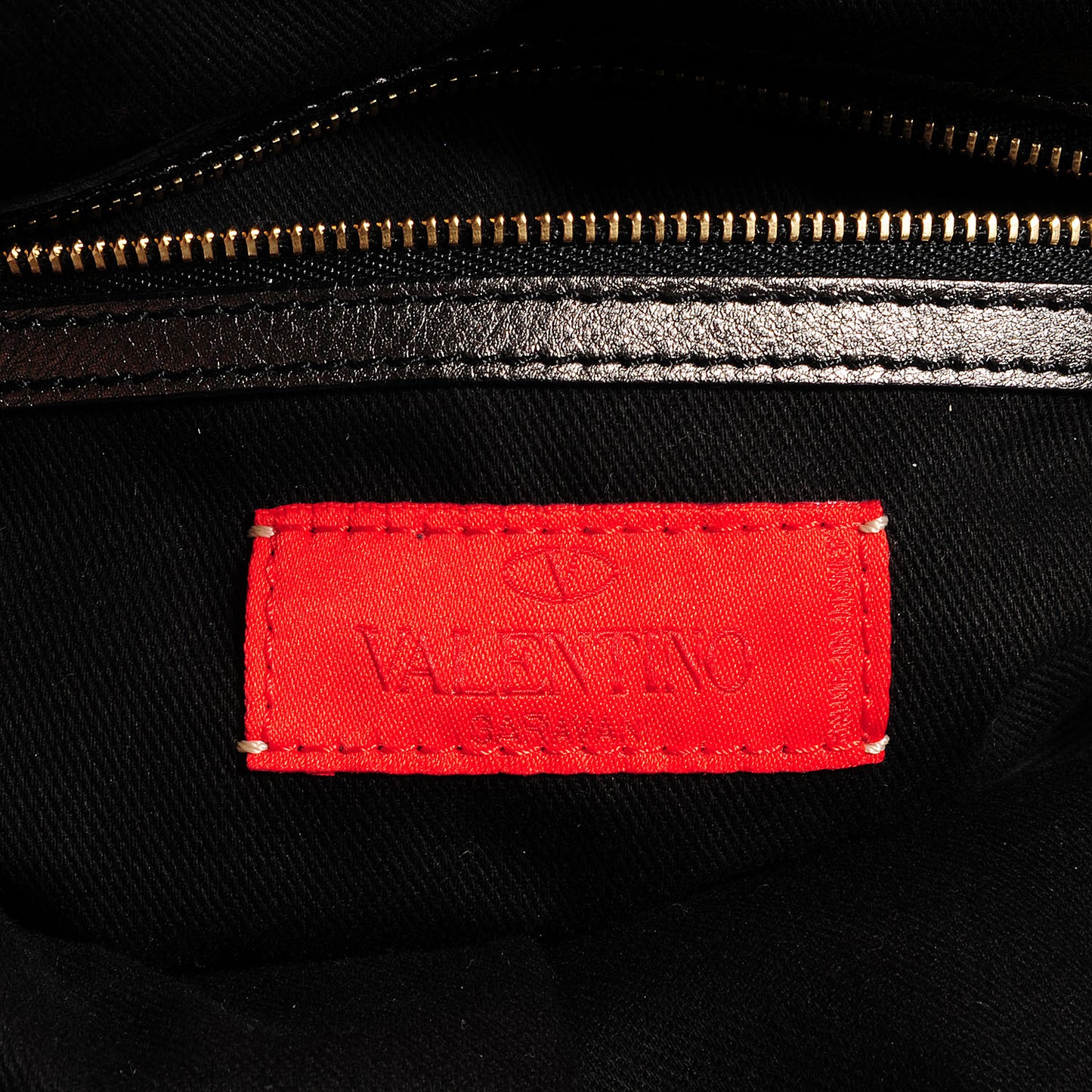 Calfskin Vanite Studded Dome Bag Metallic Copper