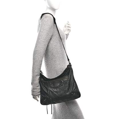 Balenciaga Agneau Classic Hardware Flat Messenger Black 2 of 11