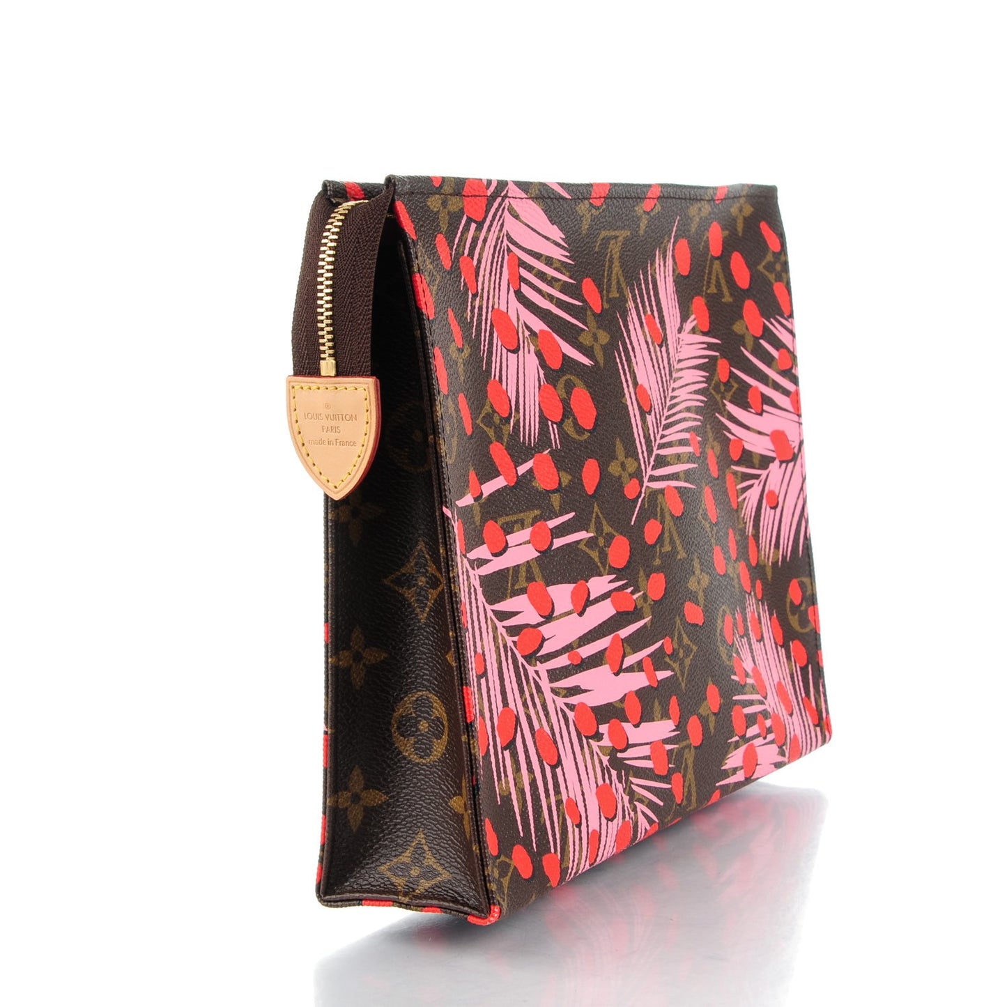 Monogram Jungle Dots Toiletry Pouch 26 Sugar Pink Poppy