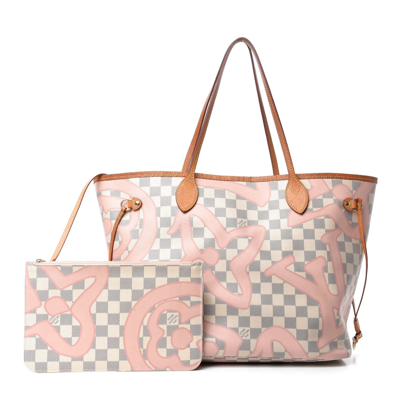 Louis Vuitton Damier Azur Tahitienne Neverfull MM 1 of 15