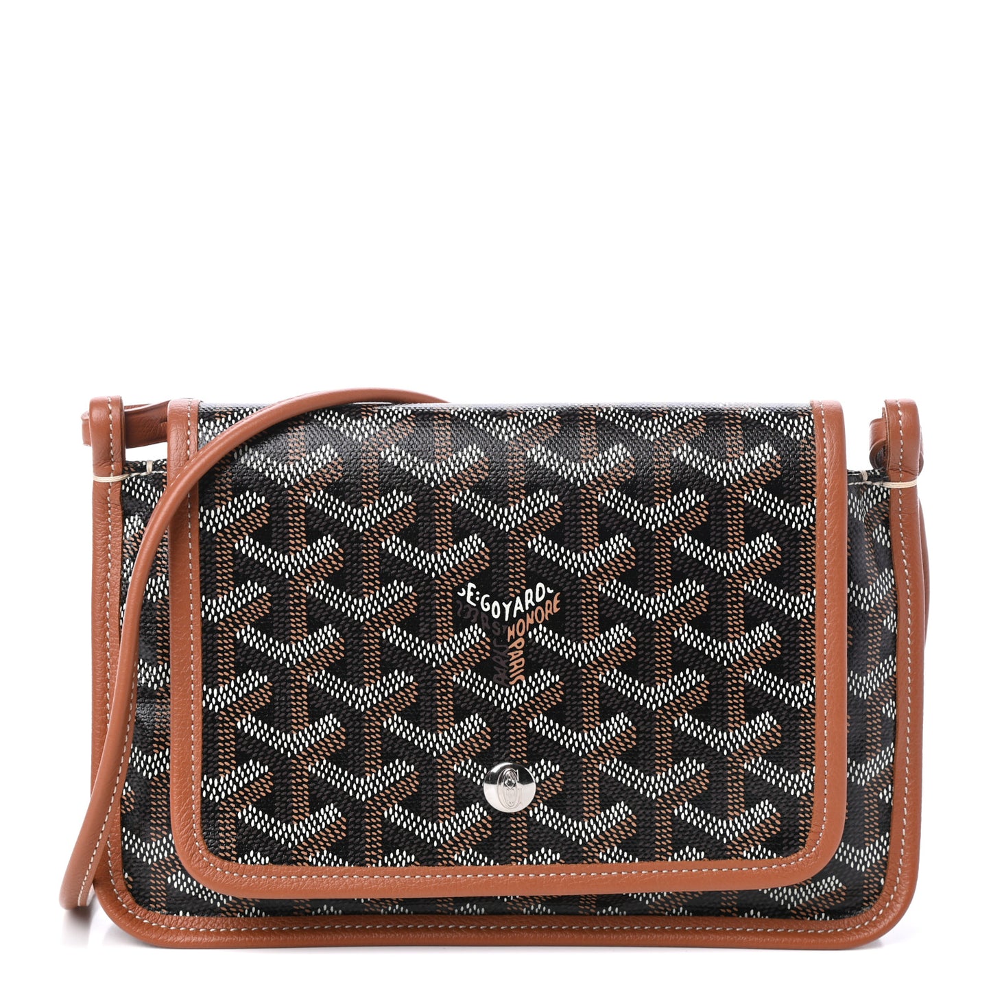 Goyardine Plumet Wallet Clutch Black Gold