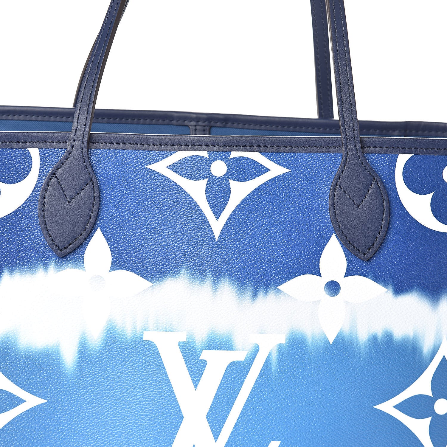Louis Vuitton Monogram Escale Neverfull MM Blue 8 of 10