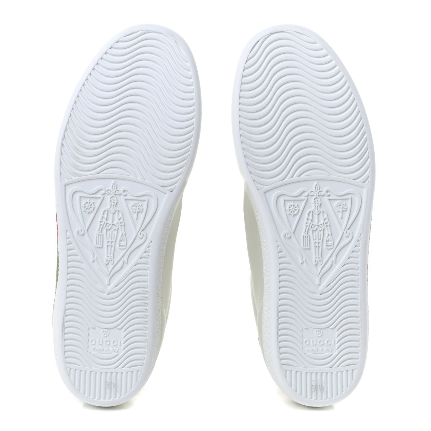 Calfskin Interlocking G Womens New Ace Sneakers 36.5 White Red Flame Green