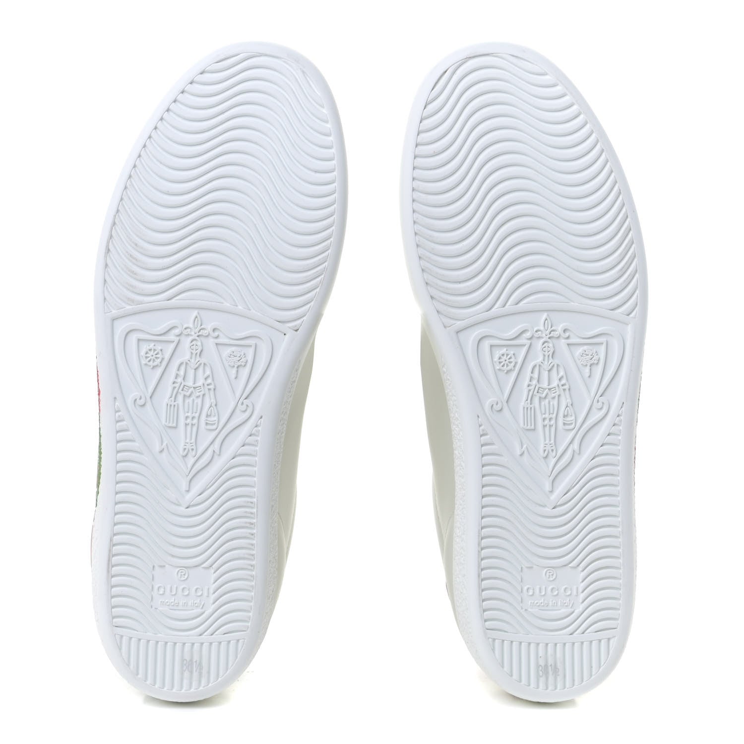 Gucci Calfskin Interlocking G Womens New Ace Sneakers 36.5 White Red Flame Green 6 of 11