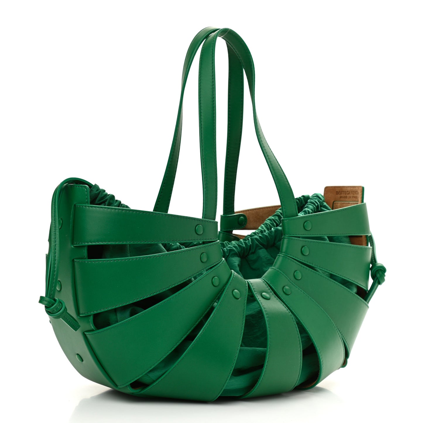 French Calfskin Shell Bag Racing Green