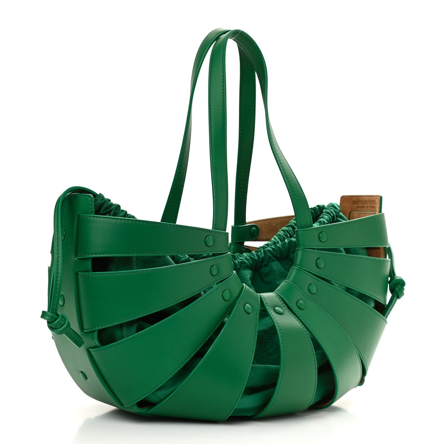 Bottega Veneta French Calfskin Shell Bag Racing Green 3 of 11