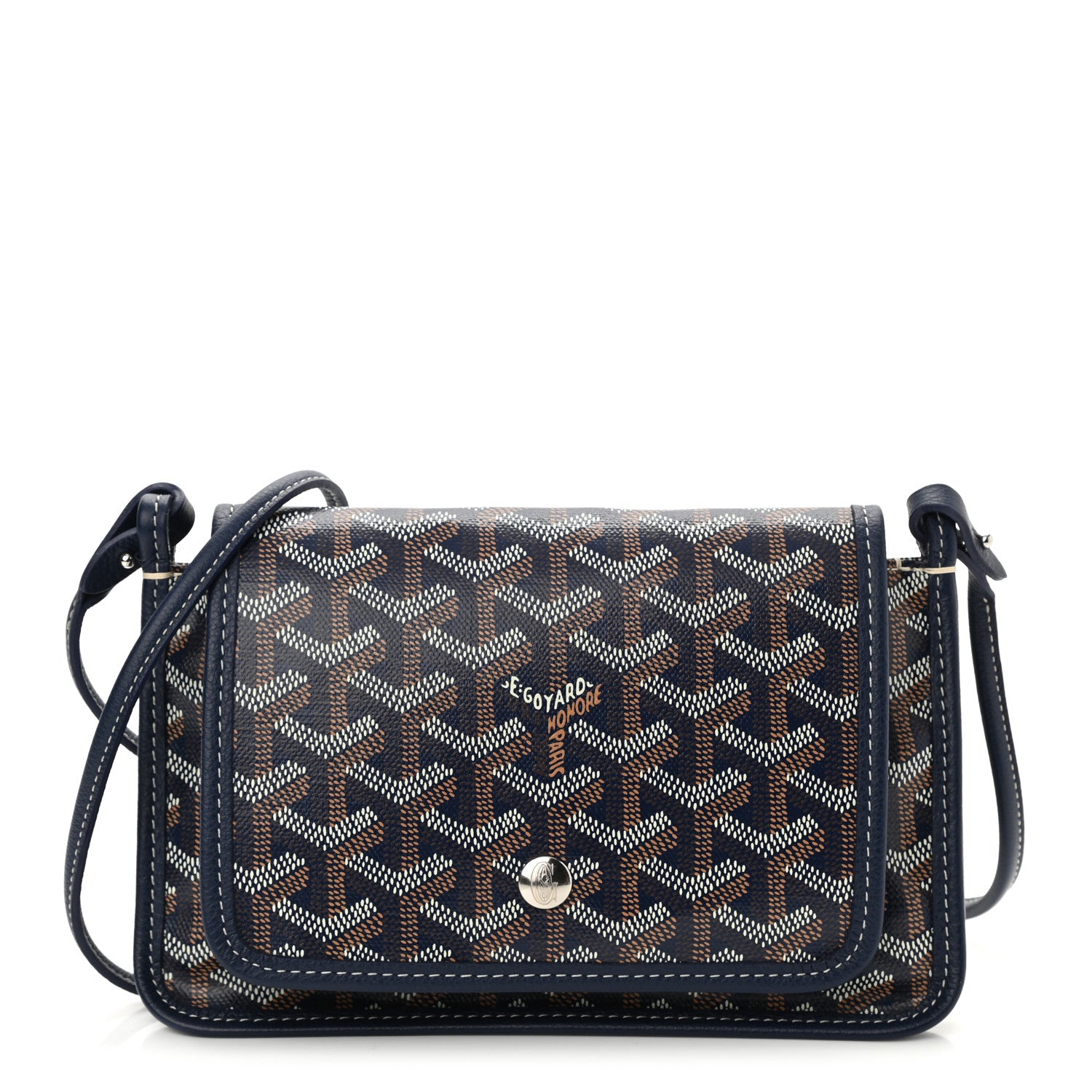 Goyard Goyardine Plumet Wallet Clutch Navy 1 of 7