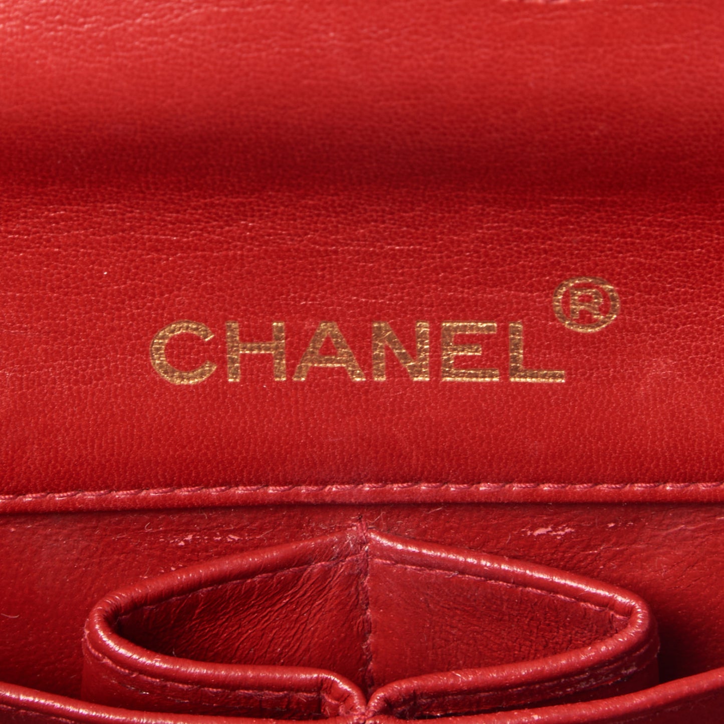 Lambskin Quilted Mini Flap Red