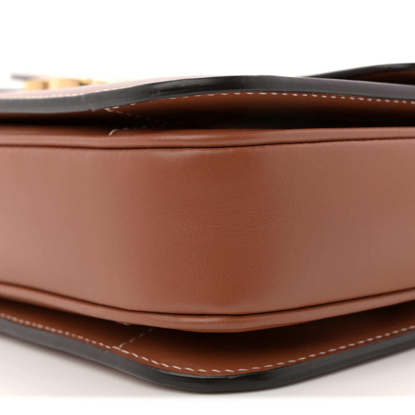 Triomphe Canvas Calfskin Medium Triomphe Bag Tan