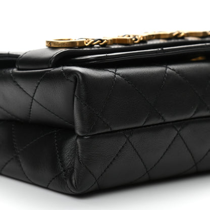 Chanel Calfskin Quilted Small Enchained Flap Black 9 of 13
