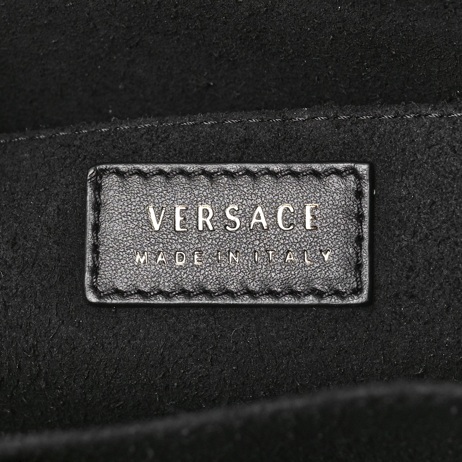 Versace Calfskin Medusa Stud Tribute Tote Black 6 of 8