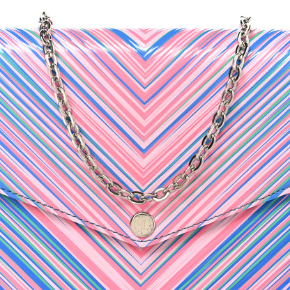 Louis Vuitton Epi Tropical Pochette Felicie Blue Rose 8 of 11