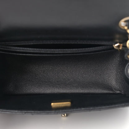 Chanel Lambskin Quilted Mini Square Flap Black 5 of 11