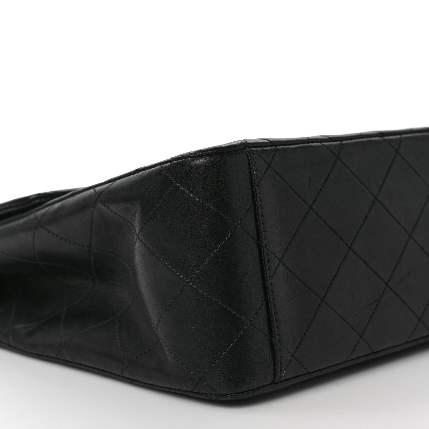 Chanel Lambskin Quilted XL Jumbo Single Flap Black 8 of 13