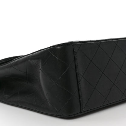 Chanel Lambskin Quilted XL Jumbo Single Flap Black 8 of 13