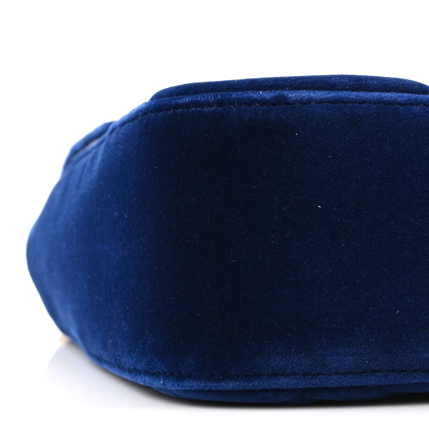 Gucci Velvet Matelasse Medium GG Marmont Shoulder Bag Cobalt Blue 9 of 10