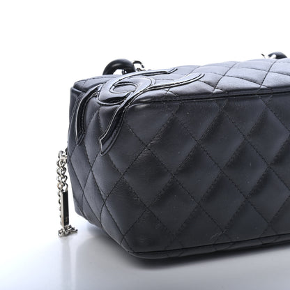 Chanel Calfskin Quilted Small Cambon Bowler Black 7 of 8