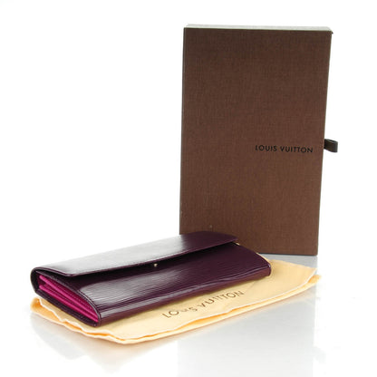 Louis Vuitton Epi Sarah Wallet Cassis 4 of 6