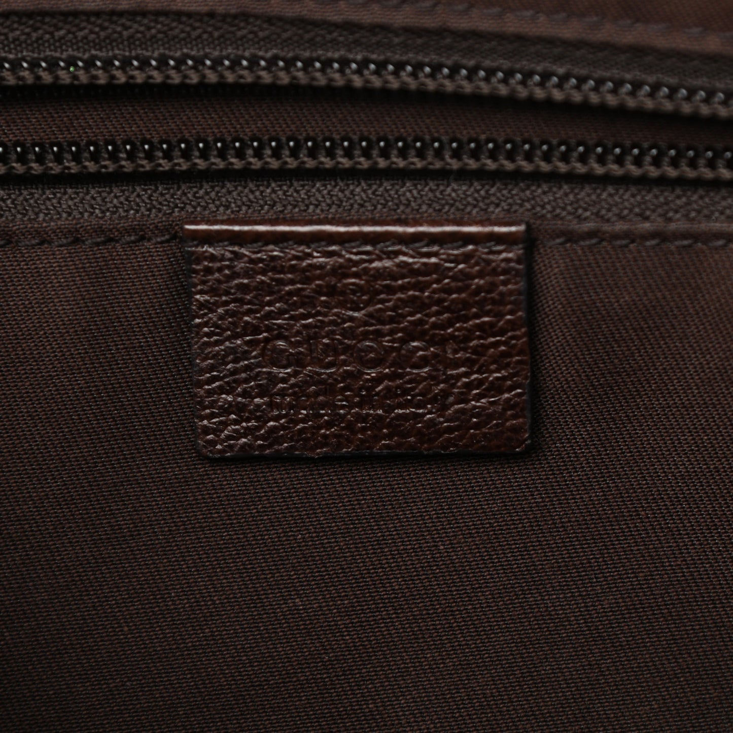 Monogram Web Medium Half Moon Hobo Dark Brown