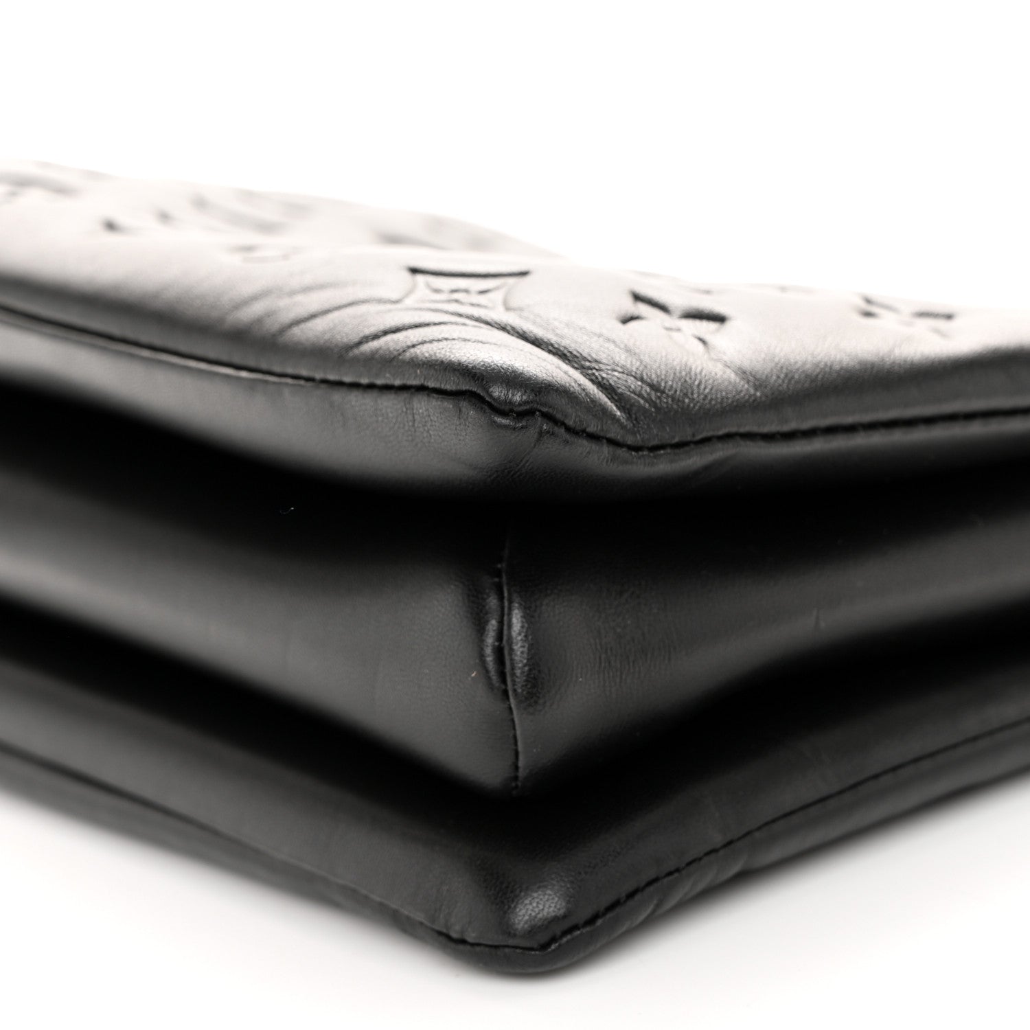 Louis Vuitton Lambskin Embossed Monogram Coussin PM Black 11 of 11
