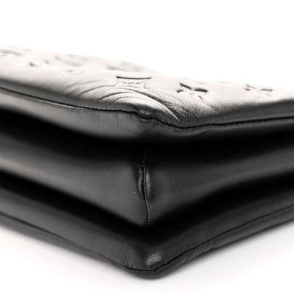 Louis Vuitton Lambskin Embossed Monogram Coussin PM Black 11 of 11